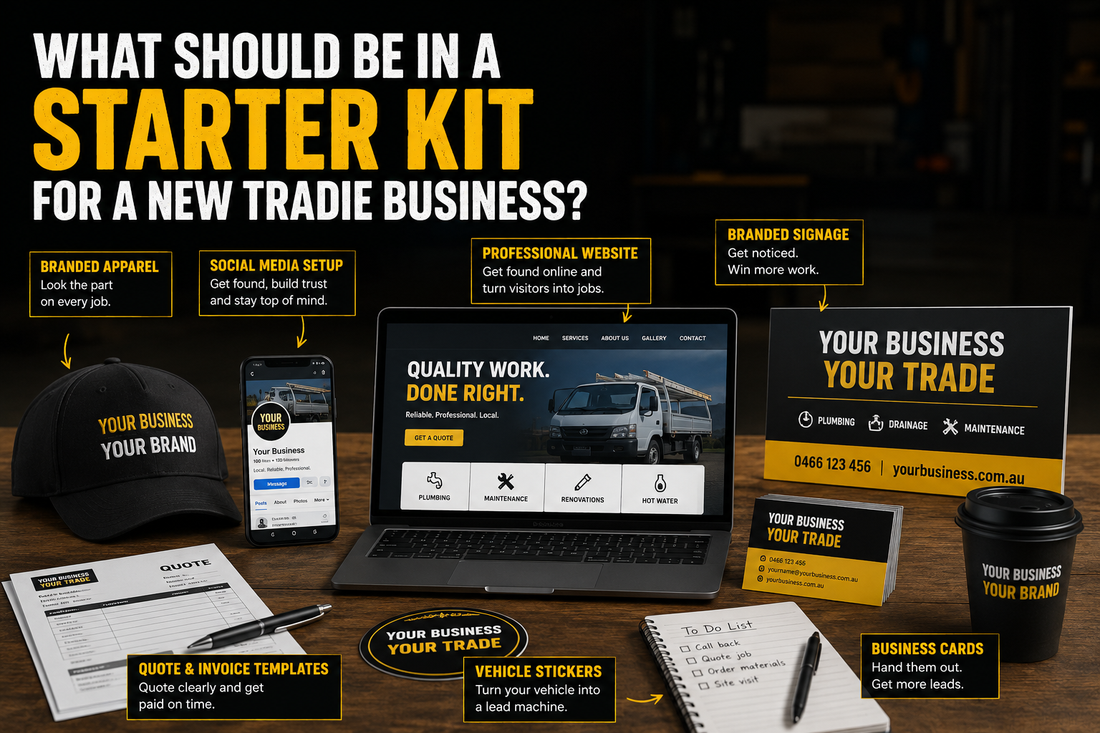 What Should Be in a Starter Kit for a New Tradie Business?